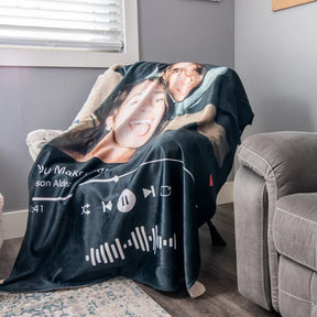 Custom Music and Photo Blanket (70% OFF SALE)