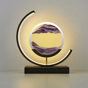 Sand Art Light Crescent Moon