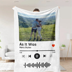 Custom Music and Photo Blanket (70% OFF SALE)