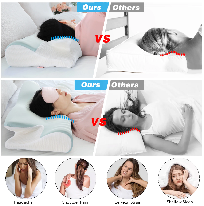 Cervical Spine Support Pillow comfortable sleep no more pain headache